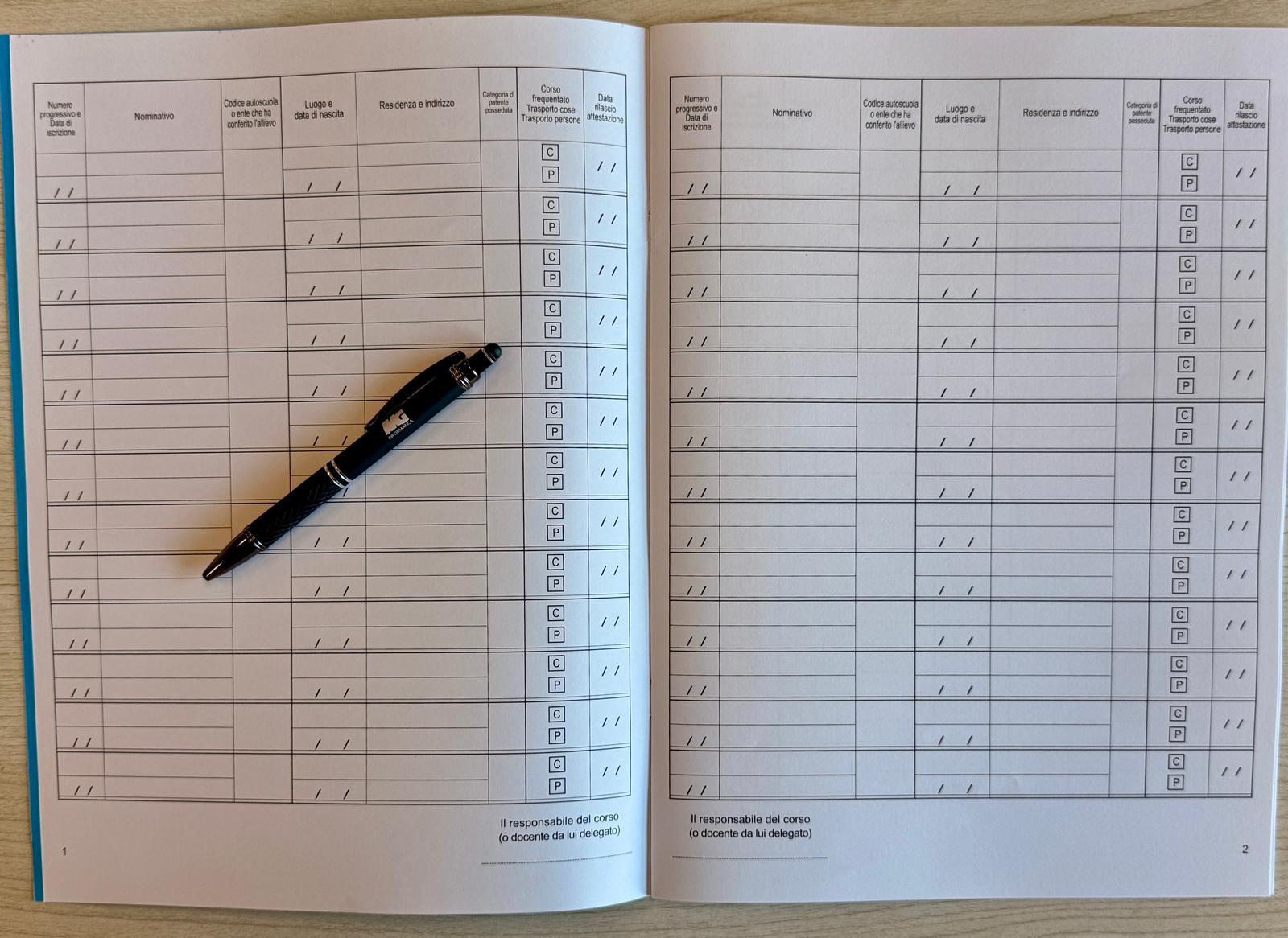 Registro iscrizione CQC formazione periodica