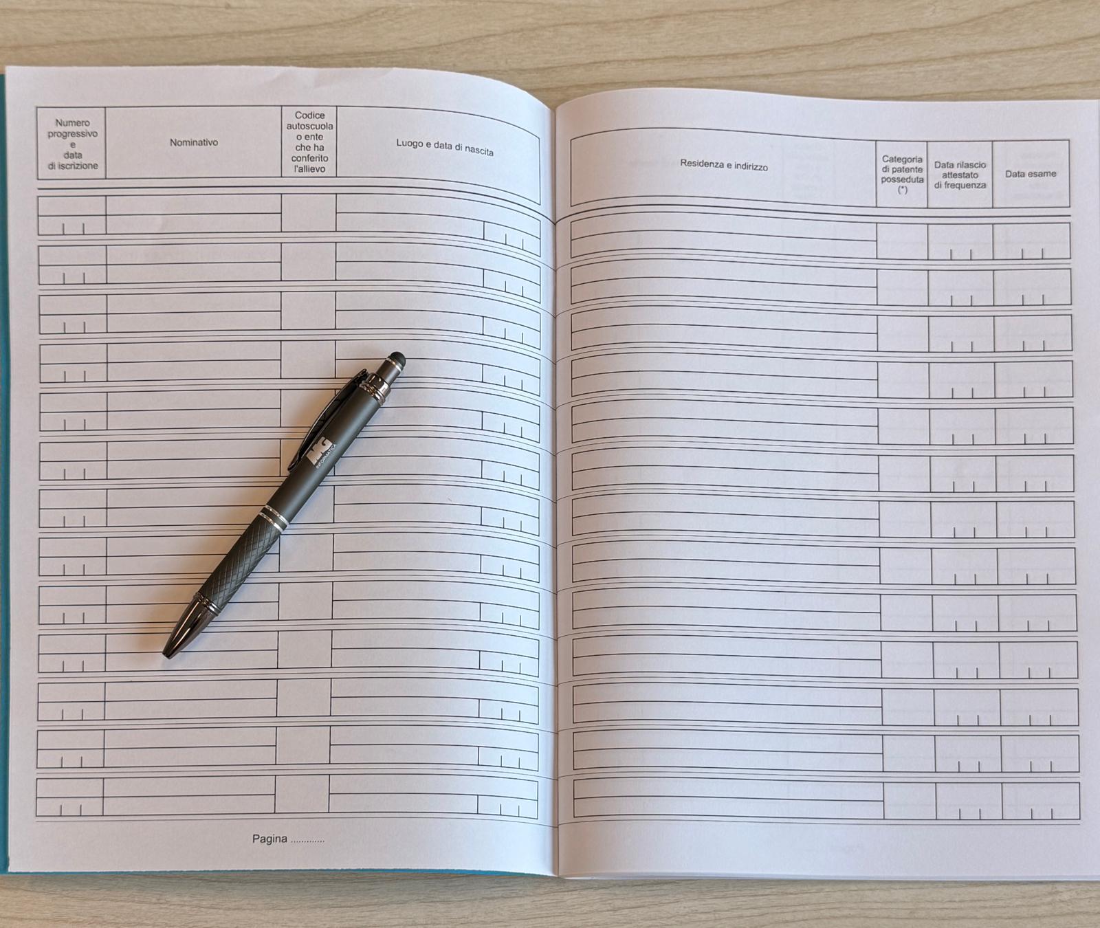 Registro iscrizione CQC formazione iniziale