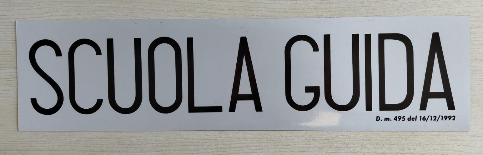 Targa Magnetica Ministeriale 60*15